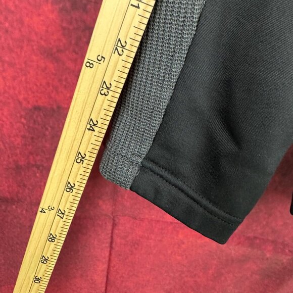 SPYDER MEN'S OUTBOUND 1/4 ZIP PULLOVER, GRAY, BLACK, BLUE ZIPPER, LOGO, SIZE L - Picture 11 of 12